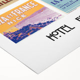 Vintage Travel Posters - French Hotel Collection Wall Art