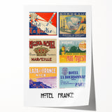Vintage Travel Posters - French Hotel Collection Wall Art