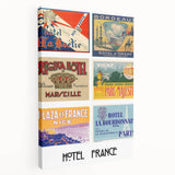 Vintage Travel Posters - French Hotel Collection Wall Art