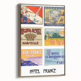 Vintage Travel Posters - French Hotel Collection Wall Art