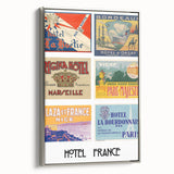 Vintage Travel Posters - French Hotel Collection Wall Art