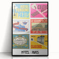 Vintage Travel Posters - Paris Hotel Collection Wall Art