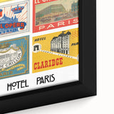 Vintage Travel Posters - Paris Hotel Collection Wall Art
