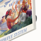 Vintage Hawaii by Flying Clipper Poster - Retro Pan Am Airways Art