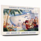 Vintage Hawaii by Flying Clipper Poster - Retro Pan Am Airways Art