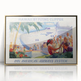 Vintage Hawaii by Flying Clipper Poster - Retro Pan Am Airways Art