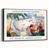 Vintage Hawaii by Flying Clipper Poster - Retro Pan Am Airways Art