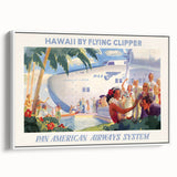 Vintage Hawaii by Flying Clipper Poster - Retro Pan Am Airways Art