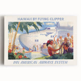 Vintage Hawaii by Flying Clipper Poster - Retro Pan Am Airways Art