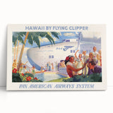 Vintage Hawaii by Flying Clipper Poster - Retro Pan Am Airways Art