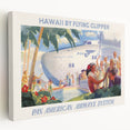 Vintage Hawaii by Flying Clipper Poster - Retro Pan Am Airways Art