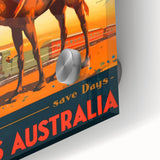 Vintage Travel Poster - Trans-Australian Railway Wall Art