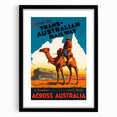 Vintage Travel Poster - Trans-Australian Railway Wall Art