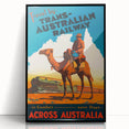Vintage Travel Poster - Trans-Australian Railway Wall Art