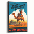 Vintage Travel Poster - Trans-Australian Railway Wall Art