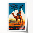 Vintage Travel Poster - Trans-Australian Railway Wall Art