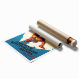 Vintage Travel Poster - Trans-Australian Railway Wall Art