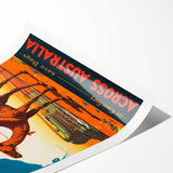 Vintage Travel Poster - Trans-Australian Railway Wall Art