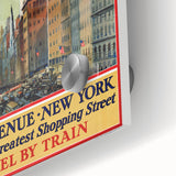 Vintage Travel Poster - Fifth Avenue New York Wall Art