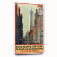 Vintage Travel Poster - Fifth Avenue New York Wall Art