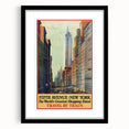 Vintage Travel Poster - Fifth Avenue New York Wall Art