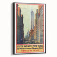 Vintage Travel Poster - Fifth Avenue New York Wall Art