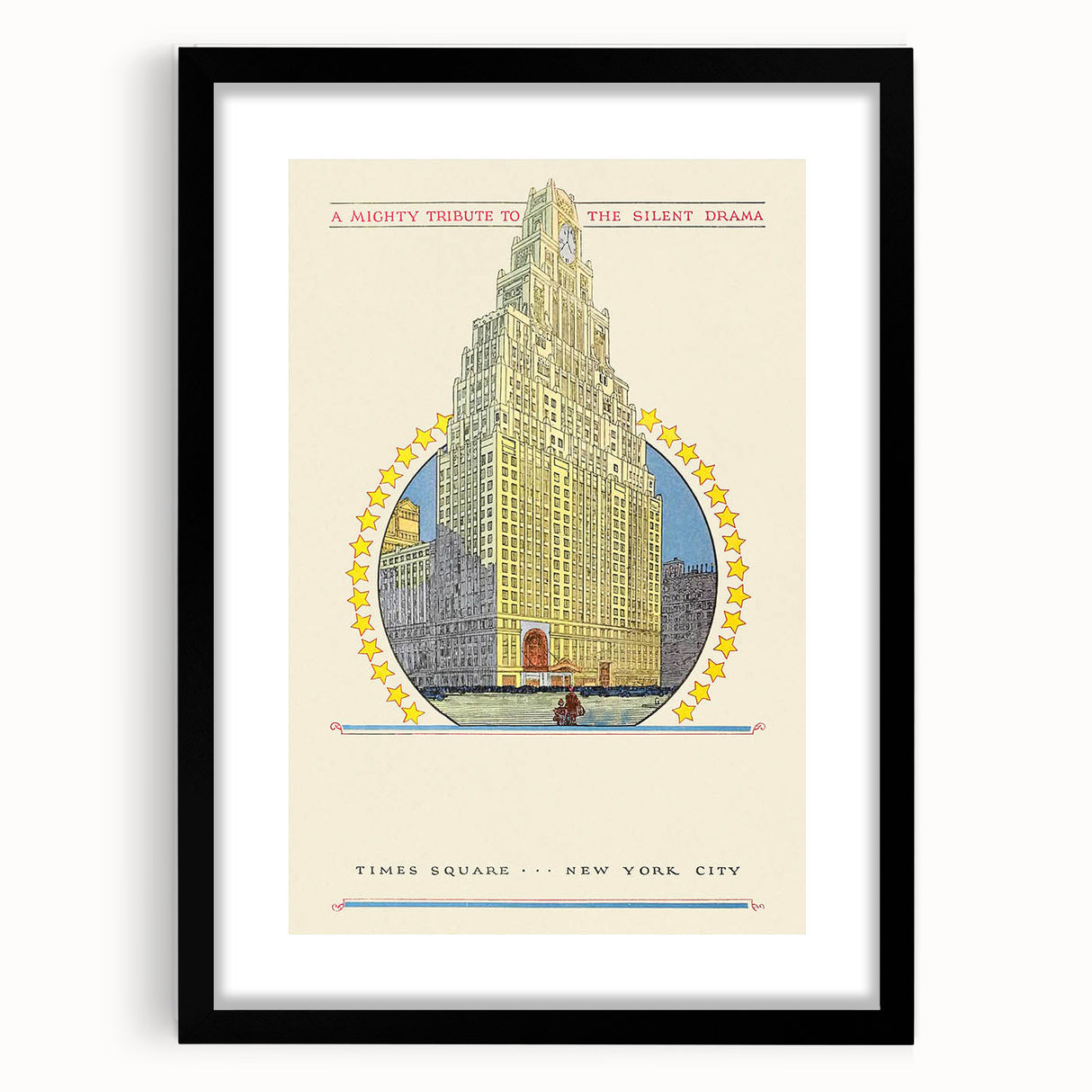 Vintage Travel Poster - Times Square New York Wall Art