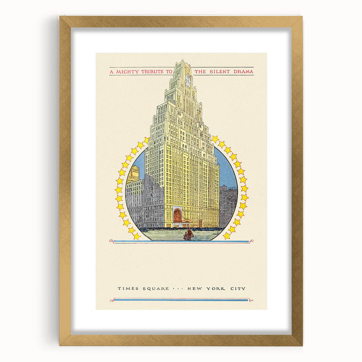 Vintage Travel Poster - Times Square New York Wall Art