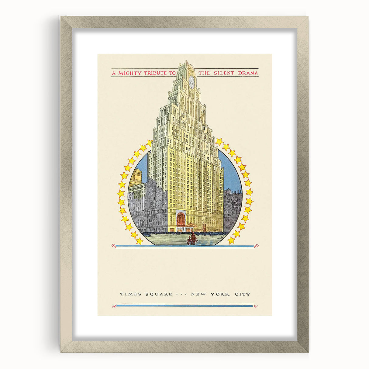 Vintage Travel Poster - Times Square New York Wall Art