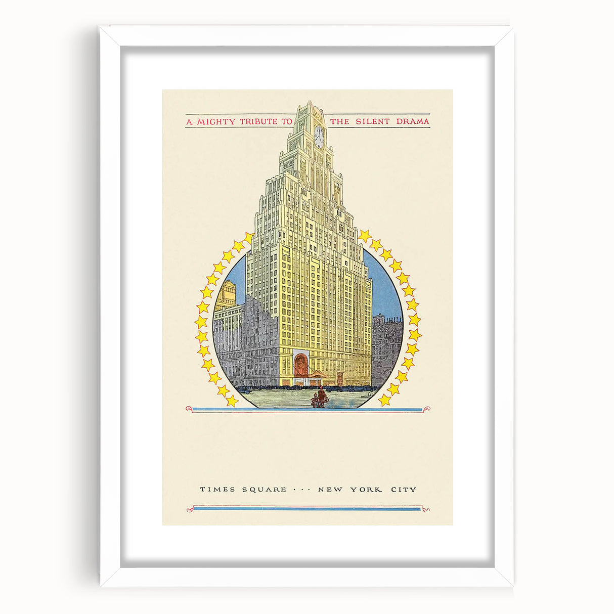 Vintage Travel Poster - Times Square New York Wall Art