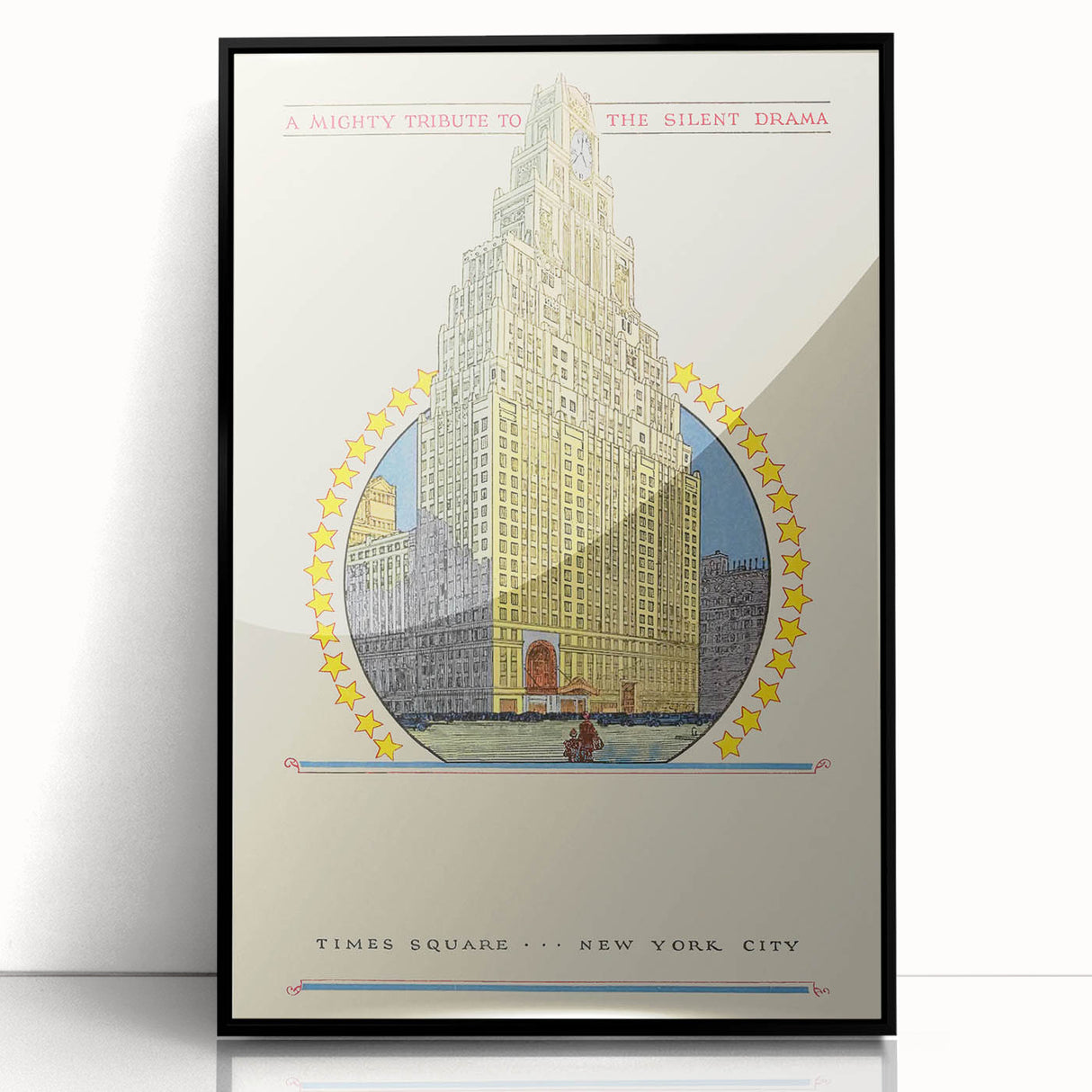 Vintage Travel Poster - Times Square New York Wall Art