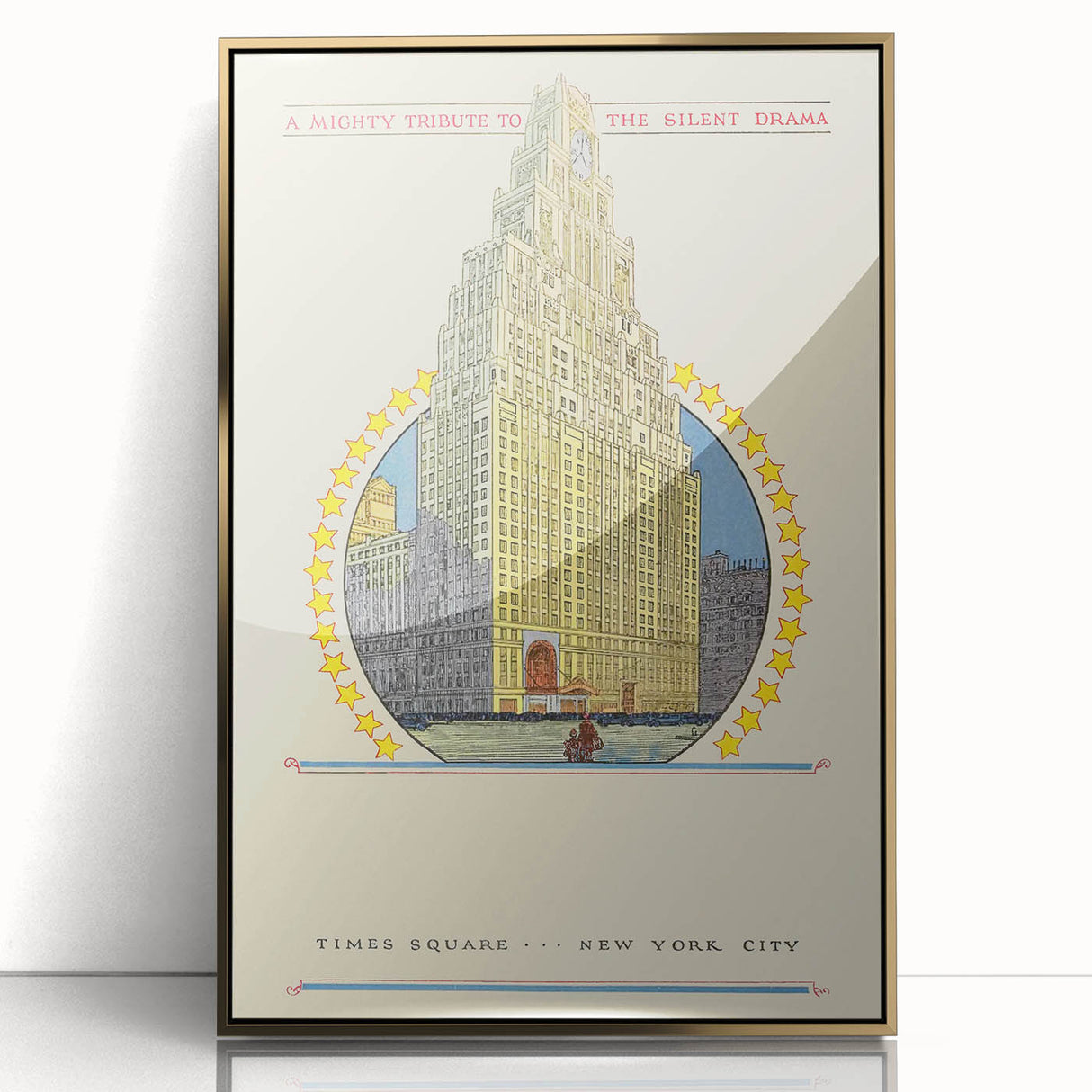 Vintage Travel Poster - Times Square New York Wall Art