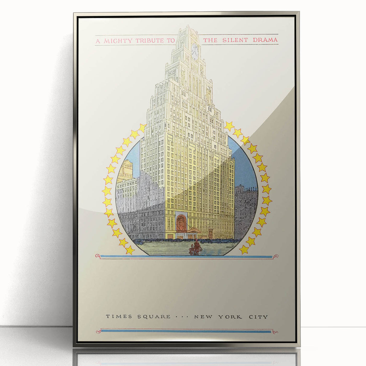 Vintage Travel Poster - Times Square New York Wall Art