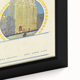 Vintage Travel Poster - Times Square New York Wall Art