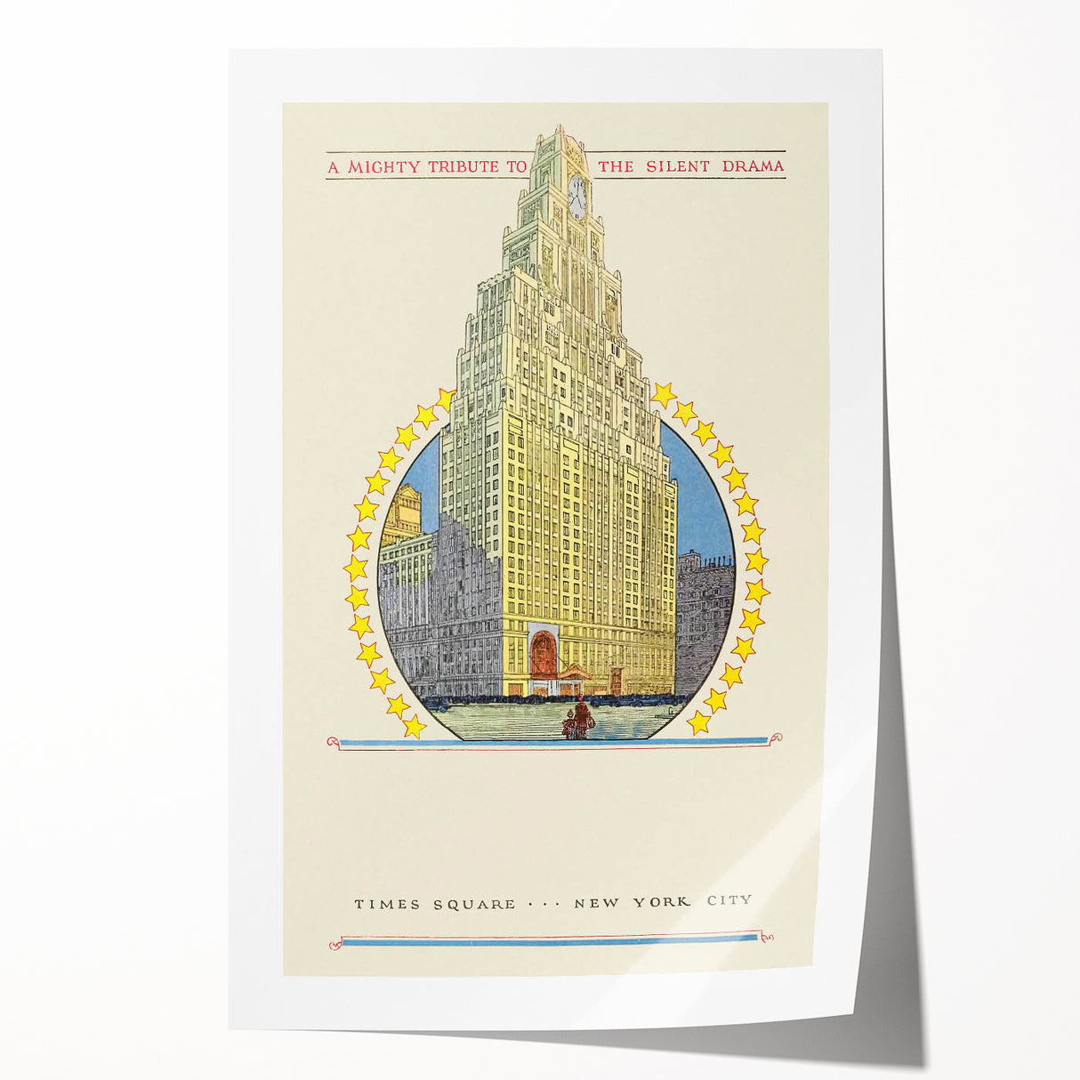 Vintage Travel Poster - Times Square New York Wall Art