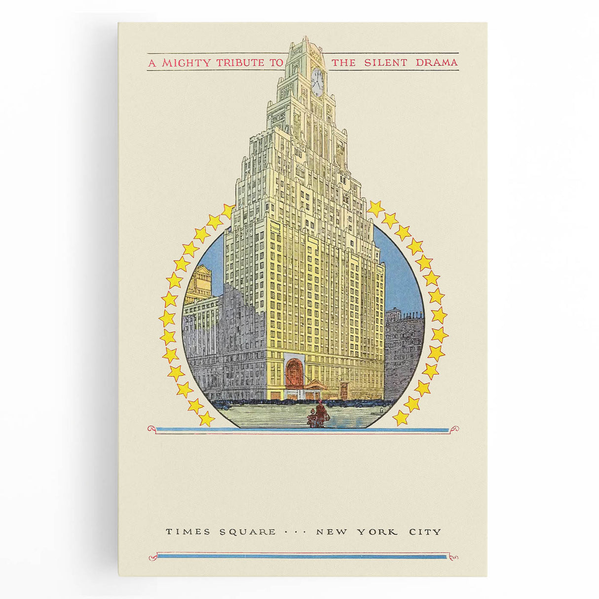 Vintage Travel Poster - Times Square New York Wall Art