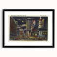 Times Square at Night Poster – Vintage New York City Art