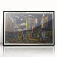 Times Square at Night Poster – Vintage New York City Art