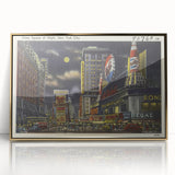 Times Square at Night Poster – Vintage New York City Art