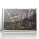 Times Square at Night Poster – Vintage New York City Art
