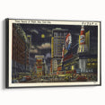 Times Square at Night Poster – Vintage New York City Art