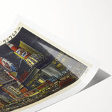 Times Square at Night Poster – Vintage New York City Art