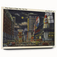 Times Square at Night Poster – Vintage New York City Art