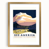 Vintage Travel Poster - Montana Scenic Wall Art