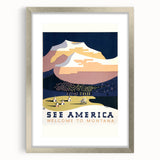 Vintage Travel Poster - Montana Scenic Wall Art