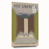 Vintage Travel Poster - National Parks Scenic Wall Art
