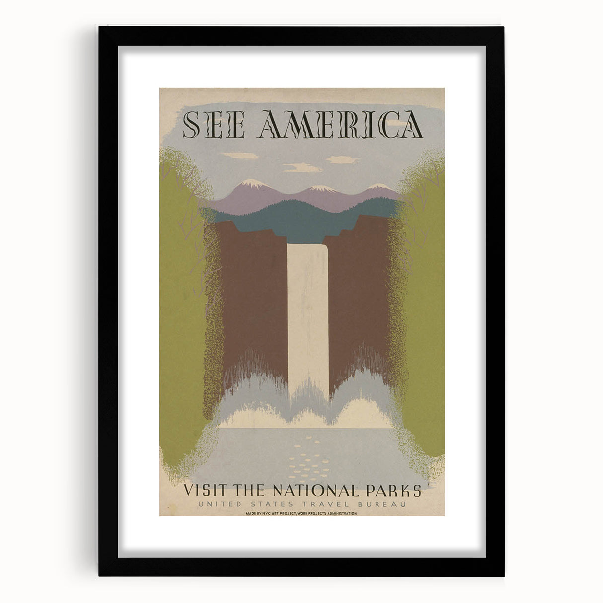 Vintage Travel Poster - National Parks Scenic Wall Art