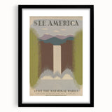 Vintage Travel Poster - National Parks Scenic Wall Art