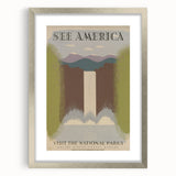 Vintage Travel Poster - National Parks Scenic Wall Art