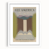Vintage Travel Poster - National Parks Scenic Wall Art